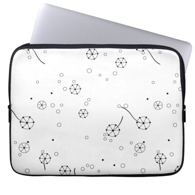 Line Art, Star Dust Electronics Bag Laptopschutzhülle (Vorderseite)