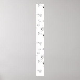 Line Art, Star Dust Pedestal Sign Poster