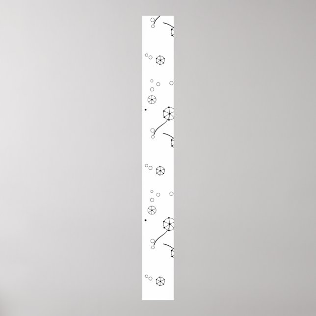 Line Art, Star Dust Pedestal Sign Poster (Vorne)