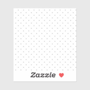 Line Art, White Lilac Custom-Cut Vinyl Sticker