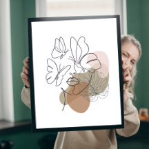 Line Art Woman Wall Art