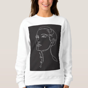 Line Art zeichn der Frau - Leben Sie Ihre Träume Sweatshirt