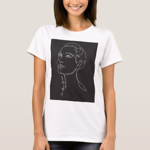 Line Art zeichn der Frau - Leben Sie Ihre Träume T-Shirt