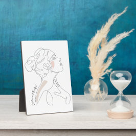 Line Art zeichn - Kreativ und fruchtbar Fotoplatte