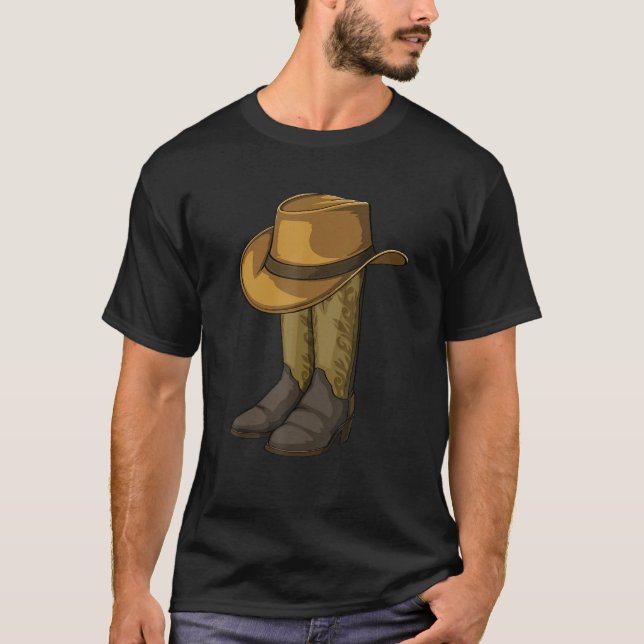 Line Dance Addict Schuhe Männer Klassische Stiefel T-Shirt (Vorderseite)
