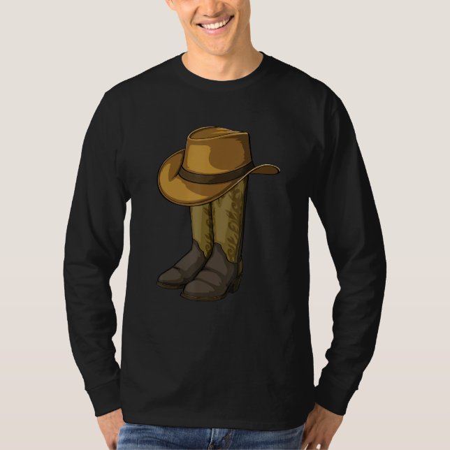 Line Dance Addict Schuhe Männer Klassische Stiefel T-Shirt (Vorderseite)