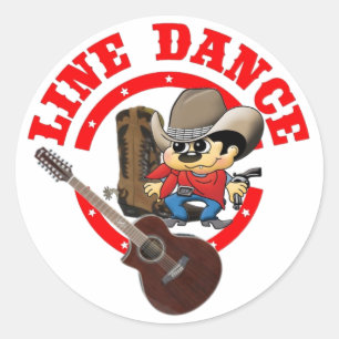 Line Dance Aufkleber Roy groß