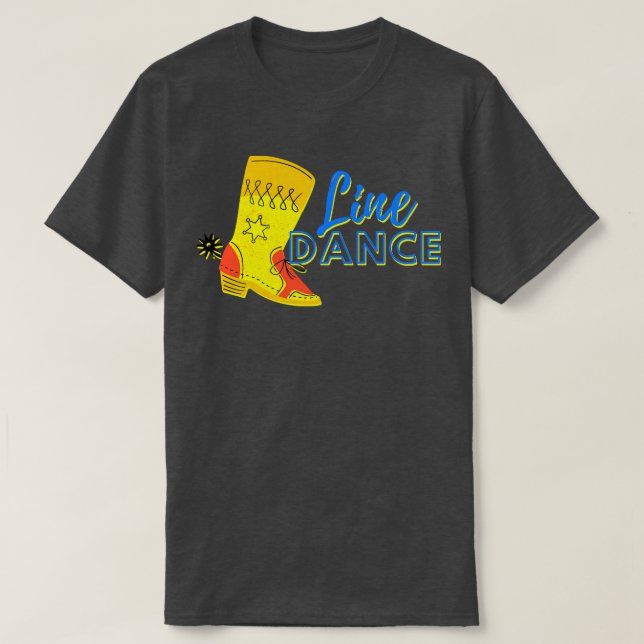 Line Dance Boots T-Shirt (Design vorne)