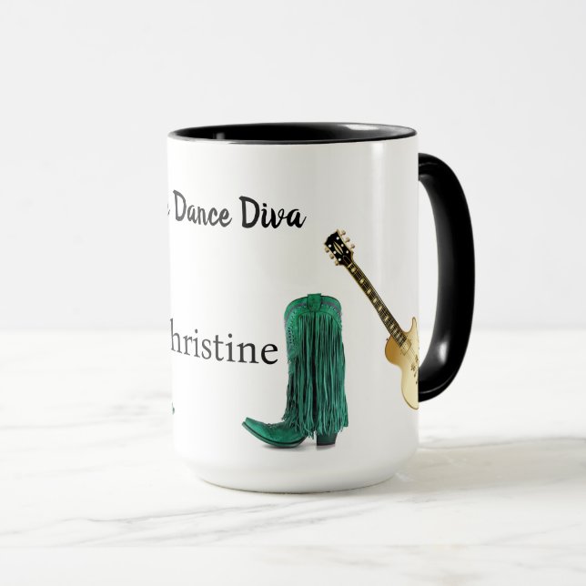 Line Dance Diva Tasse (VorderseiteRechts)