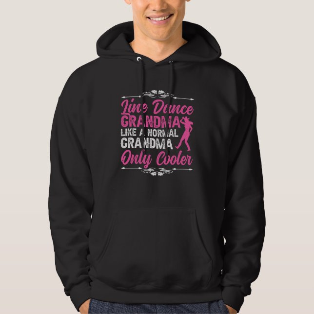 Line Dance Grandma Line Dancer Grandmother Line Da Hoodie (Vorderseite)