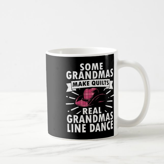 Line Dance Kunst für Frauen Mutter Oma Line Dance  Kaffeetasse (Rechts)