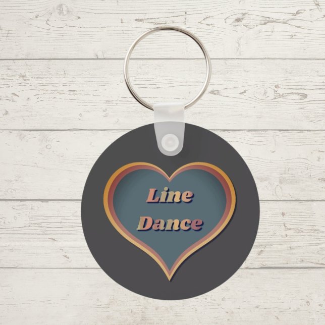 Line Dance Liebe Herzstück Schlüsselanhänger (Von Creator hochgeladen)
