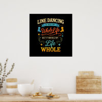 Line Dance Tanzbegeisterter Geschenk für Tanz