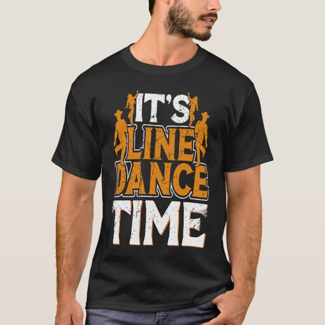 Line Dance Time Line Dance Line Dancing Western Da T-Shirt (Vorderseite)