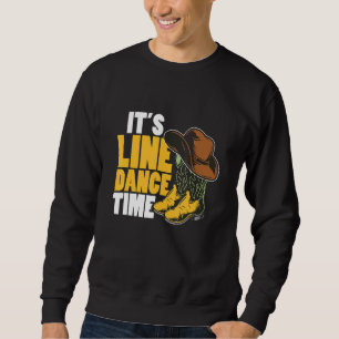 Line Dance Western Country Boots Hat Line Dan Sweatshirt