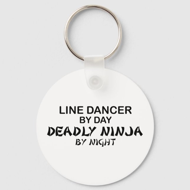 Line Dancer Deadly Ninja by Night Schlüsselanhänger (Vorderseite)