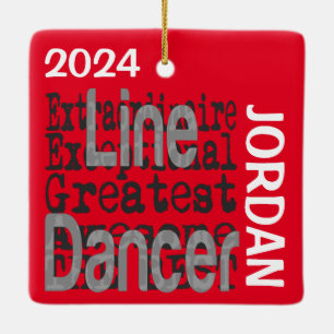 Line Dancer Extraordinaire CUSTOM Keramikornament
