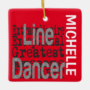 Line Dancer Extraordinaire CUSTOM Keramikornament
