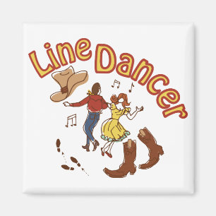 Line Dancer Magnet