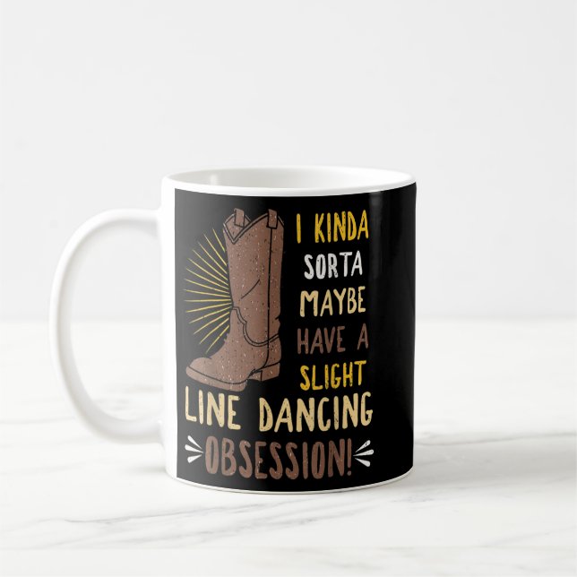 Line Dancing Choreographed Group Dancer Dance Teac Kaffeetasse (Links)