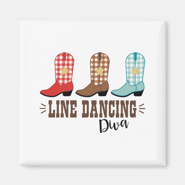 Line Dancing Diva Magnet (Vorne)