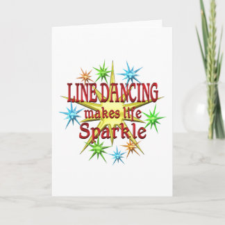 Line Dancing Glitzern Karte