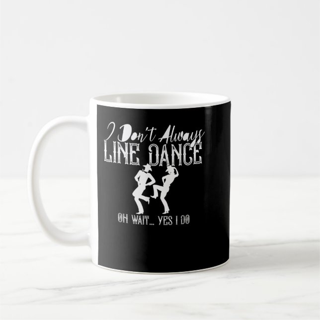 Line Dancing Group Dance Tanztänzer Funny Coun Kaffeetasse (Links)