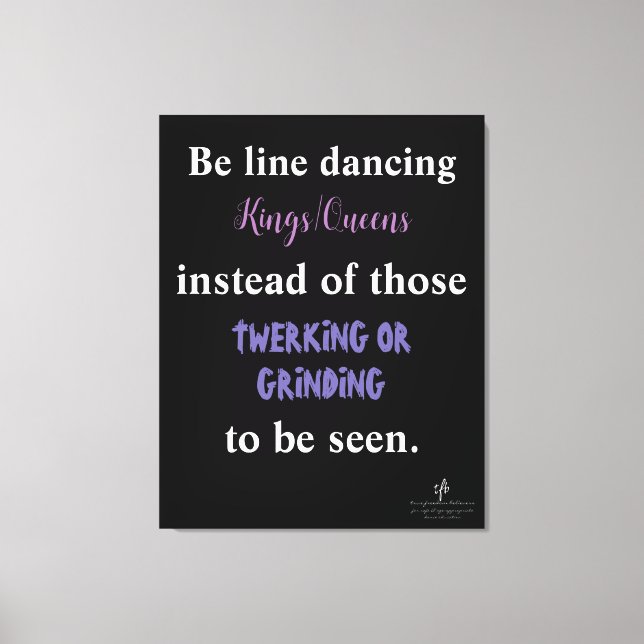 Line Dancing Kings/Queens I Leinwanddruck (Vorderseite)