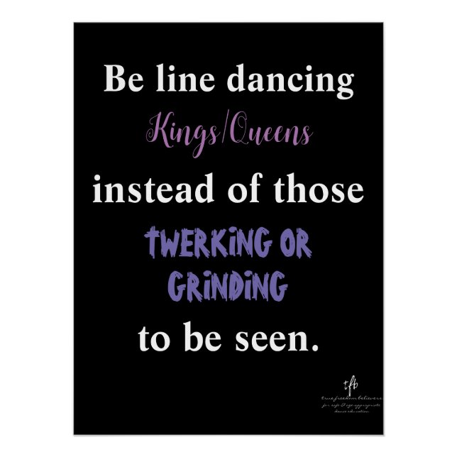 Line Dancing Kings/Queens I Poster (Vorderseite)