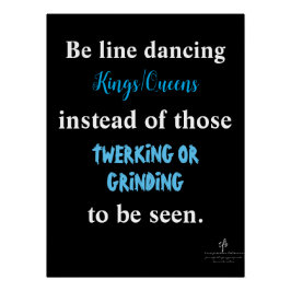 Line Dancing Kings/Queens II Poster