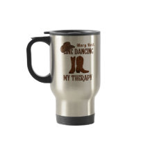 Line Dancing My Therapy Stainless Steel Tasse