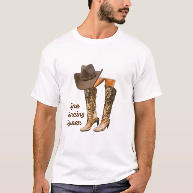 Line Dancing Queen T-Shirt (Vorderseite)