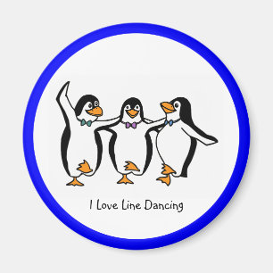 Line Dancing: Tanzpinguine Magnet