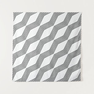 Line diagonal stripe angular wandteppich