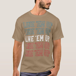 Line Eup Niedlich Country Western Cowgirl Red Whit T-Shirt