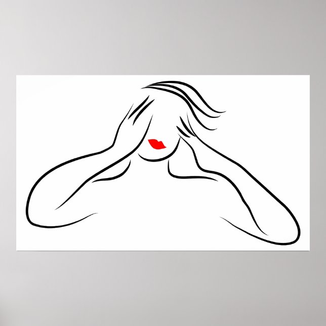 Line Lady Poster (Vorne)