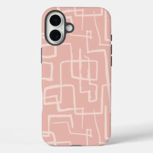 Line Maze Lmon Pink iPhone 16 Plus Hülle