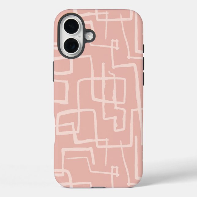 Line Maze Lmon Pink Case-Mate iPhone Hülle (Rückseite)