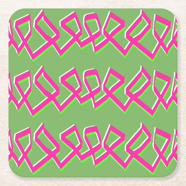Line of Squares Untersetzer (Vorderseite)