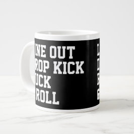 Line Out Drop Kick Ruck und Roll Jumbo-Tasse