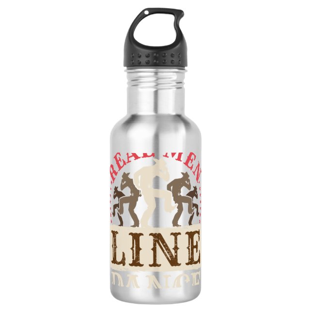 Line Tance Tance Men Edelstahlflasche (Vorderseite)