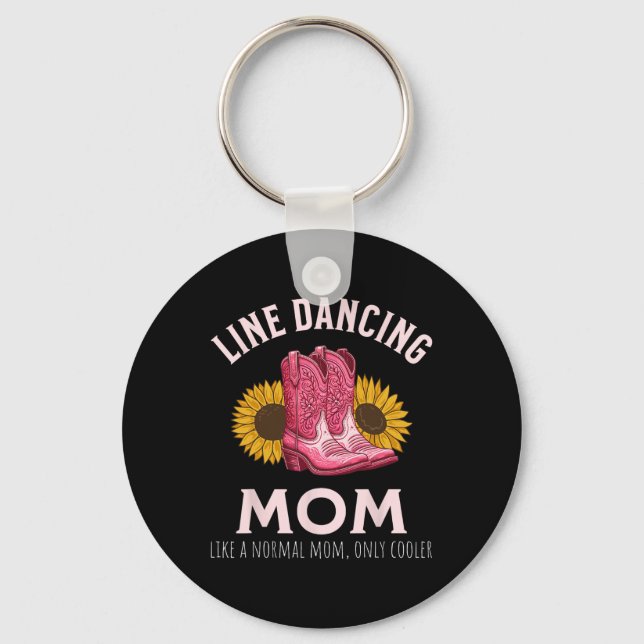 Line Tancing Mama Muttertag Western Schlüsselanhänger (Vorderseite)