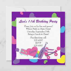 Line-Up der 80er Jahre Einladung