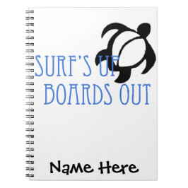 LineA Brandung herauf Bretter heraus Notizblock