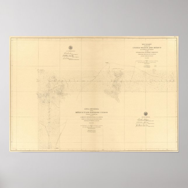 Linea Divisoria Entre Mexico 3 Poster (Vorne)