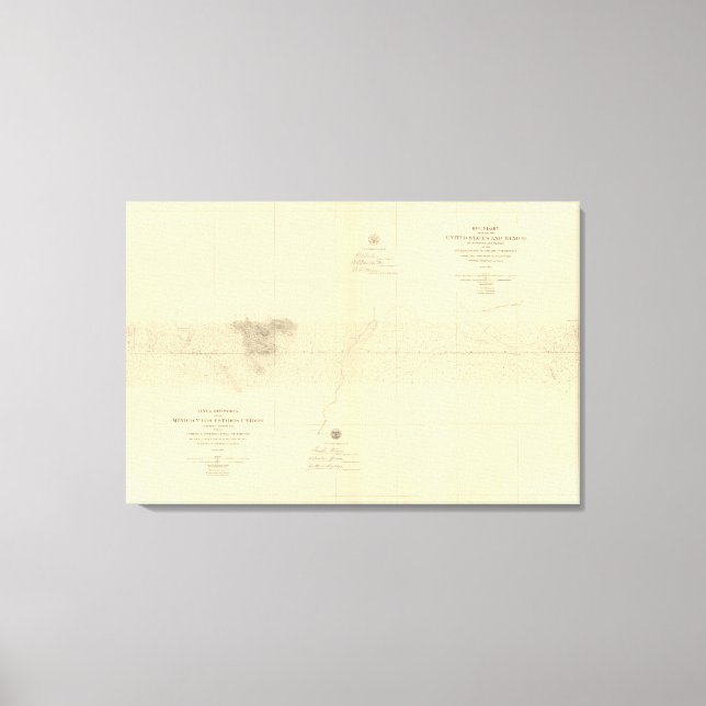 Linea Divisoria Entre Mexico 7 Leinwanddruck (Vorderseite)