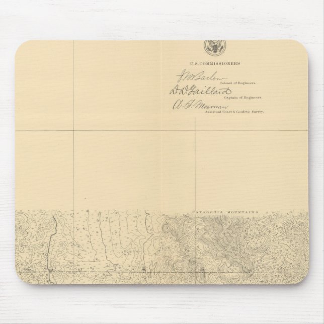 Linea Divisoria Entre Mexiko 8 Mousepad (Vorne)