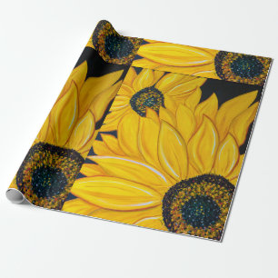 LineA Sonnenblumen Geschenkpapier