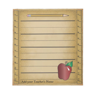 Lineal Papier Notizblock
