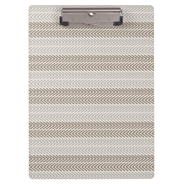 Linear Focus Taupe Gray Klemmbrett (Vorderseite)